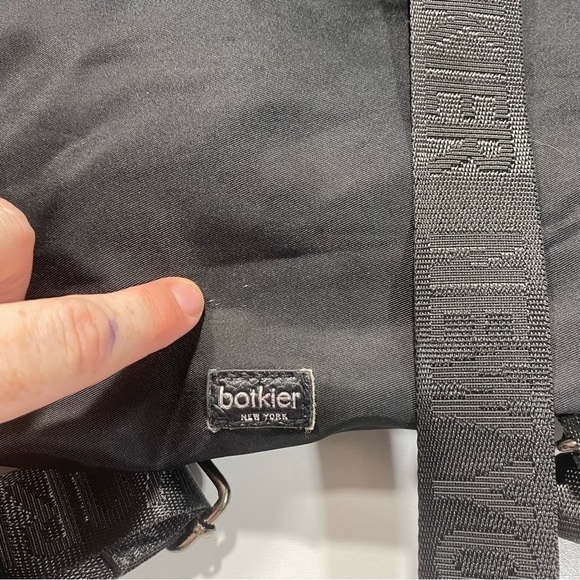 Botkier Black Nylon Adjustable Logo Straps Mini Backpack With Front Zipper - Picture 15 of 15